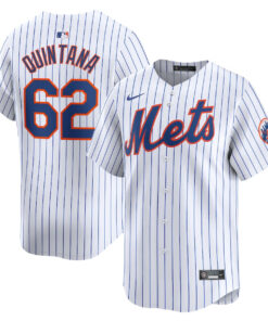 Jose Quintana 62 New York Mets Home Limited Player Men Jersey - White