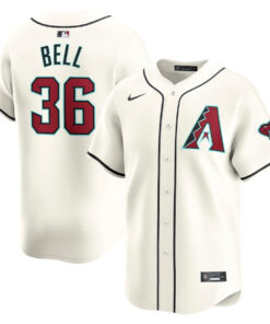 Josh Bell 32 Arizona Diamondbacks Home Limited Player Men Jersey - White