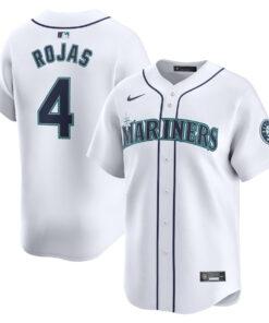 Josh Rojas 4 Seattle Mariners Home Limited Player Men Jersey - White