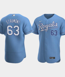 Josh Staumont 63 Kansas City Royals Light Blue Alternate Jersey Jersey