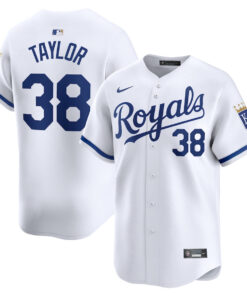 Josh Taylor 38 Kansas City Royals Home Limited Player Men Jersey - White