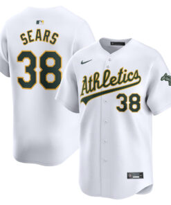 JP Sears 38 Oakland Athletics Home Limited Player Men Jersey - White