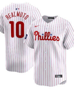 J.T. Realmuto 10 Philadelphia Phillies 2024 MLB World Tour London Series Home Limited Player Men Jersey - White