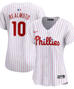 J.T. Realmuto 10 Philadelphia Phillies Home Limited Player Women Jersey - White