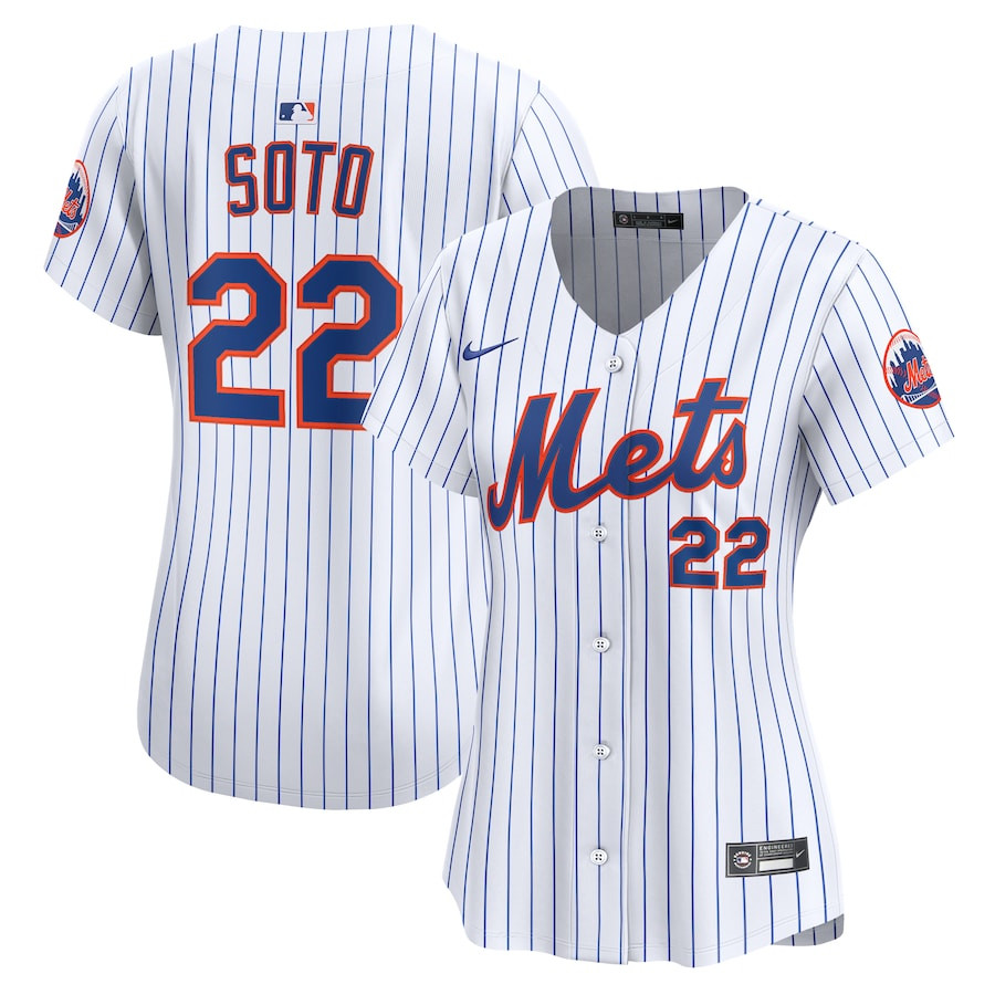 Juan Soto 22 New York Mets Women's Home Limited Player Jersey - White
