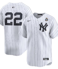 Juan Soto 22 New York Yankees 2024 World Series Home Limited Men Jersey - White