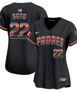 Juan Soto 22 San Diego Padres Mexico Women Jersey - Black