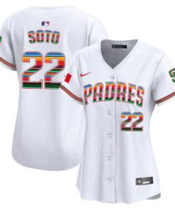 Juan Soto 22 San Diego Padres Mexico Women Jersey - White