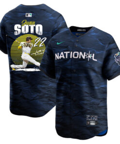Juan Soto 22 San Diego Padres Signed Hit 2023 All-Star Game Limited Player Men Jersey - Royal