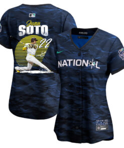 Juan Soto 22 San Diego Padres Signed Hit 2023 All-Star Game Limited Player Women Jersey - Royal