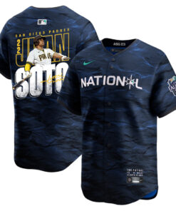 Juan Soto 22 San Diego Padres Signed Posture 2023 All-Star Game Limited Player Men Jersey - Royal