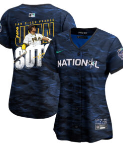 Juan Soto 22 San Diego Padres Signed Posture 2023 All-Star Game Limited Player Women Jersey - Royal