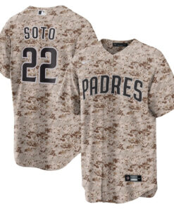 Juan Soto 22 San Diego Padres USMC Alternate Men Jersey - Camo