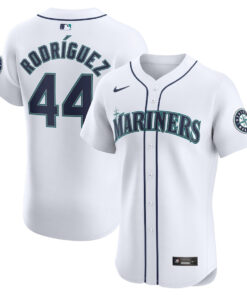 Julio RodrÃ­guez 44 Seattle Mariners Home Elite Player Men Jersey - White