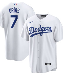 Julio Urias 7 Los Angeles Dodgers Men Jersey - White