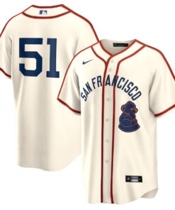 Jung Hoo Lee 51 San Francisco Giants 2024 Rickwood Classic Player Men Jersey - Cream