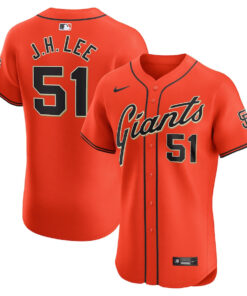 Jung Hoo Lee 51 San Francisco Giants Alternate Elite Men Jersey - Orange
