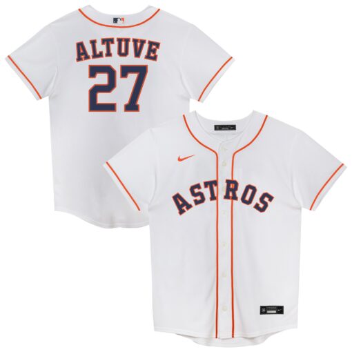 Juvenile Houston Astros Jose Altuve White 2.0 Player Jersey
