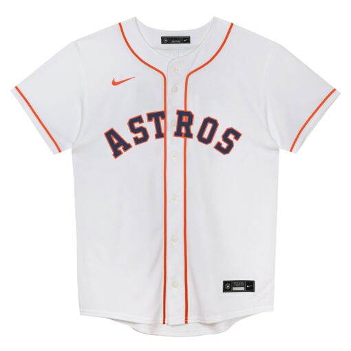 Juvenile Houston Astros Jose Altuve White 2.0 Player Jersey - Image 2