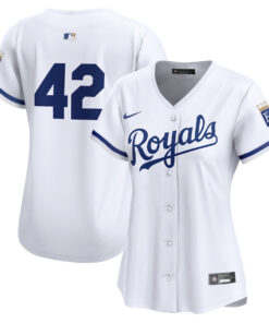 Kansas City Royals 2024 Jackie Robinson Day Home Limited Women Jersey - White