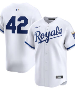 Kansas City Royals 2024 Jackie Robinson Day Home Men Limited Jersey - White