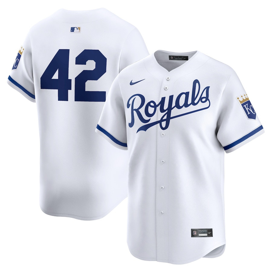 Kansas City Royals 2024 Jackie Robinson Day Home Men Limited Jersey - White