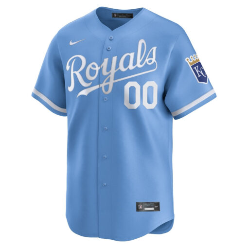 Kansas City Royals Alternate Limited Custom Men Jersey - Light Blue - Image 2