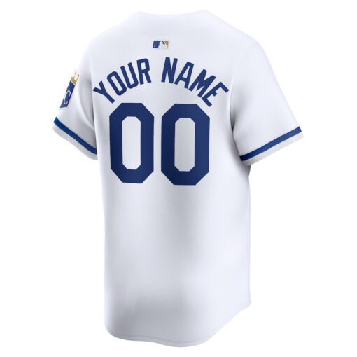 Kansas City Royals Home Limited Custom YOUTH Jersey - White - Image 3