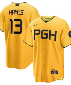 Ke'Bryan Hayes 13 Pittsburgh Pirates 2023 City Connect Men Jersey - Gold