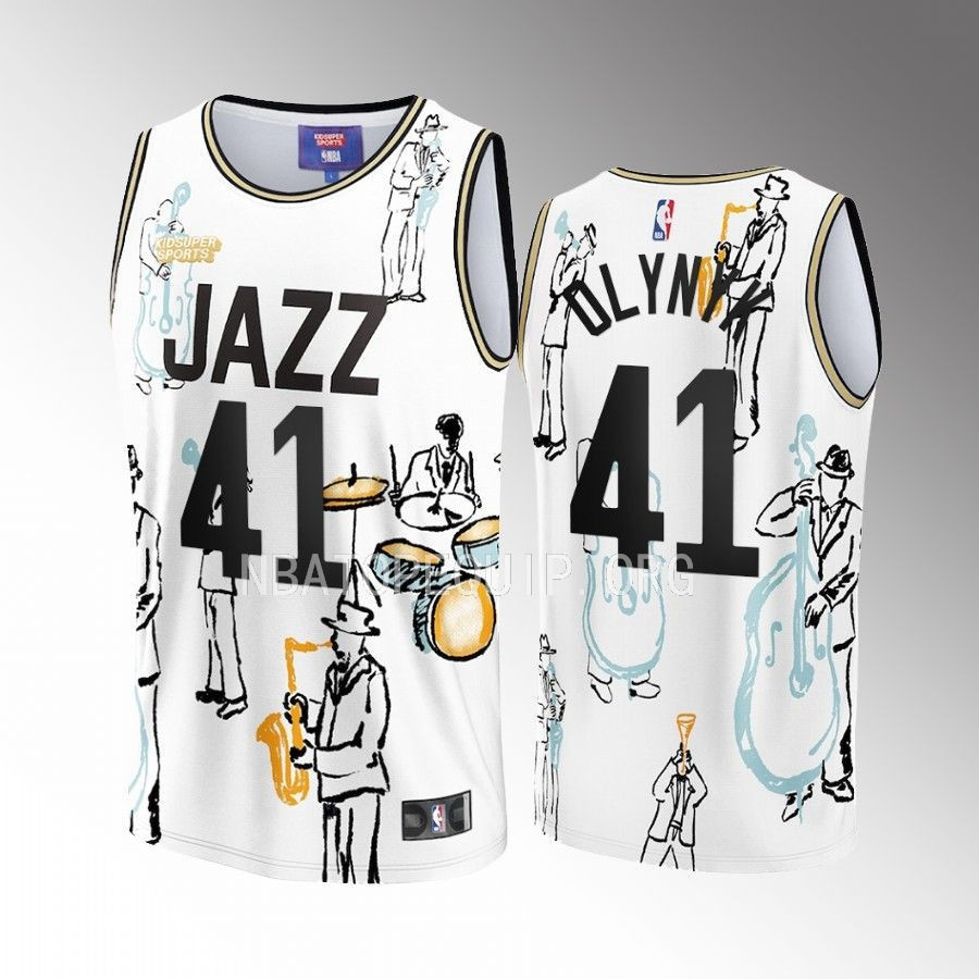 Kelly Olynyk 41 Utah Jazz NBA & KidSuper Studios Unisex Hometown Jersey - JS592