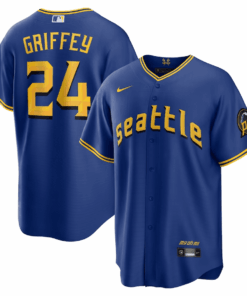 Ken Griffey Jr. 24 Seattle Mariners 2023 City Connect Game Jersey - Royal
