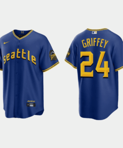 Ken Griffey Jr. 24 Seattle Mariners 2023 City Connect Game Jersey - Royal