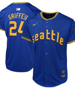 Ken Griffey Jr. 24 Seattle Mariners City Connect Limited YOUTH Jersey - Navy