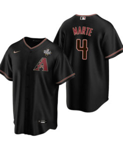Ketel Marte 4 Arizona Diamondbacks 2023 World Series Men Jersey - Black