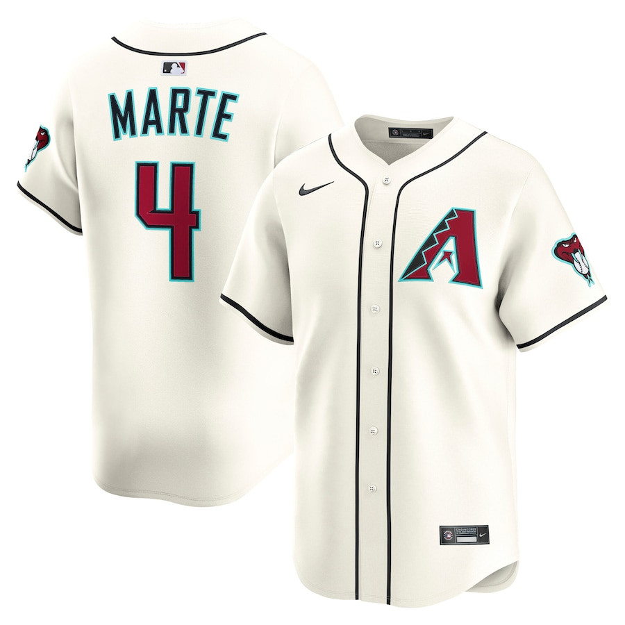 Ketel Marte 4 Arizona Diamondbacks Alternate Limited Player Men Jersey - Cream