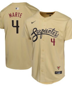 Ketel Marte 4 Arizona Diamondbacks City Connect Limited YOUTH Jersey - Sand