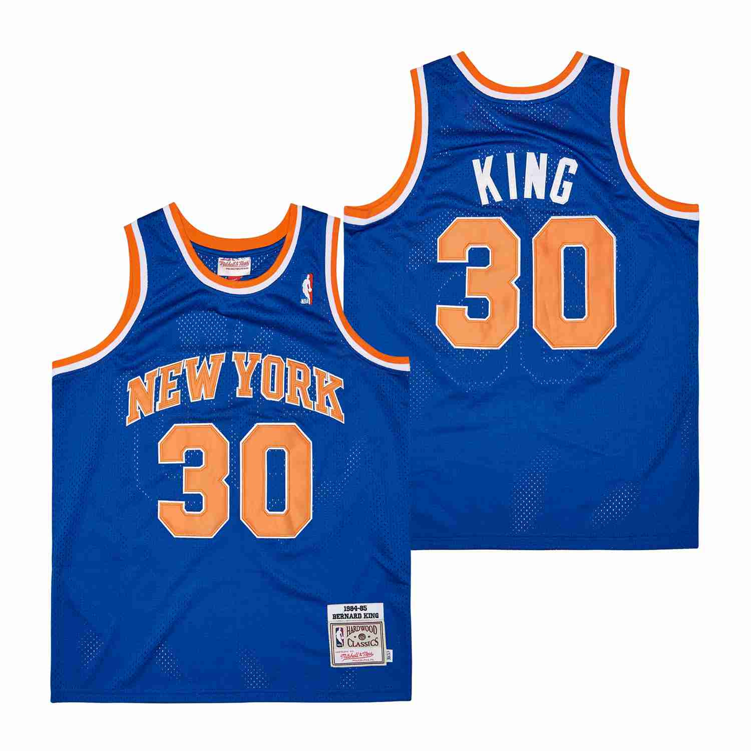 King 30 New York Knicks Throwback Swingman Jersey - Blue - JS775