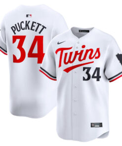 Kirby Puckett 34 Minnesota Twins Home Limited Player Men Jersey - White