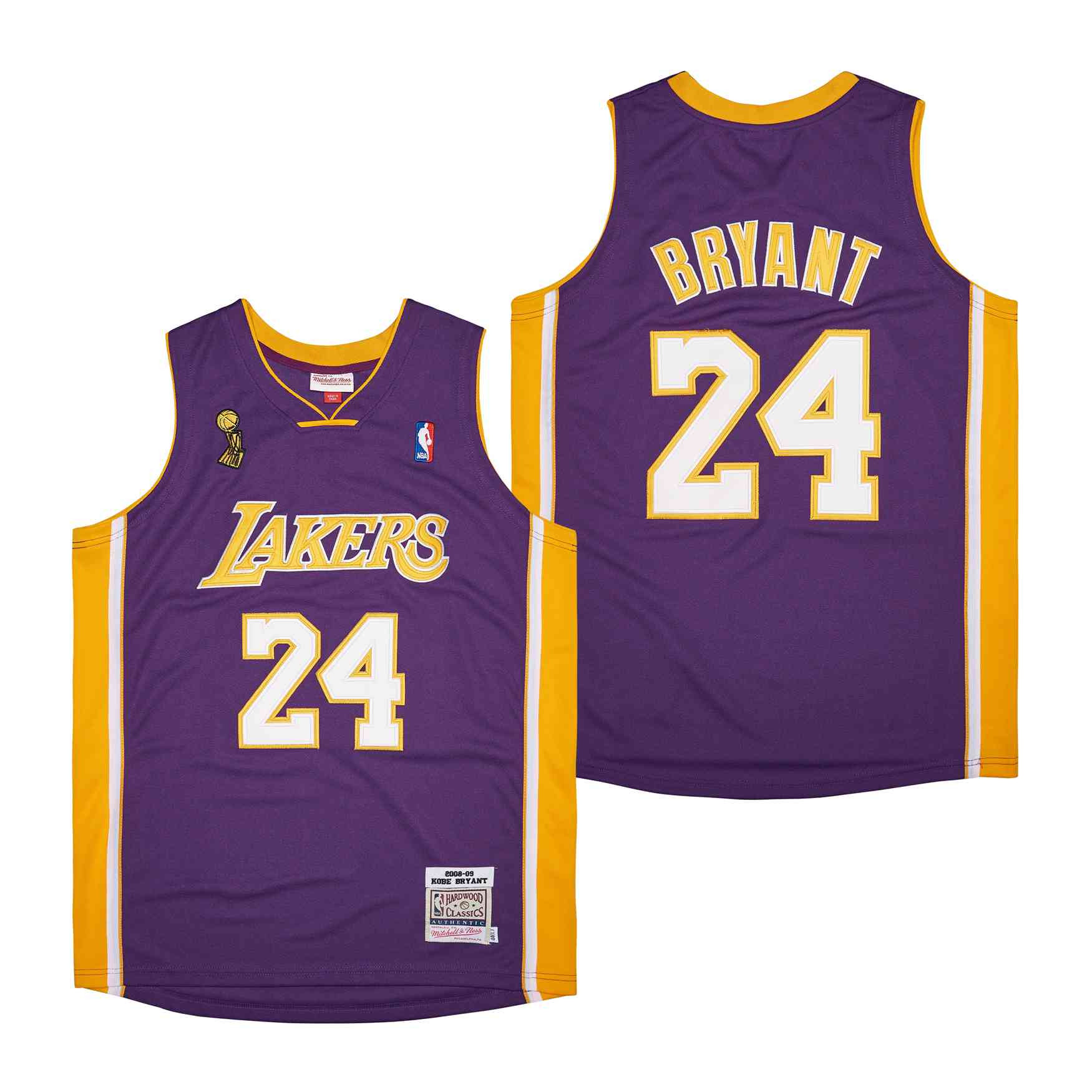 Kobe Bryant 24 Los Angeles Lakers Basketball Genius Retro Jersey - Purple - JS500