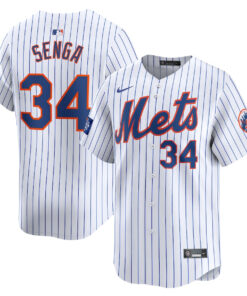 Kodai Senga 34 New York Mets 2024 MLB World Tour London Series Home Limited Player Men Jersey - White