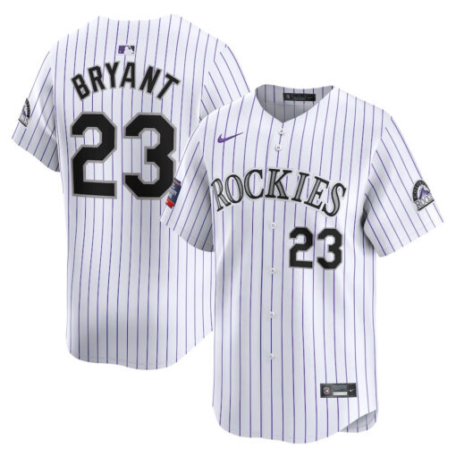 Kris Bryant 23 Colorado Rockies 2024 MLB World Tour Mexico City Series Home Limited Jersey - White
