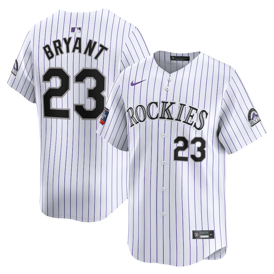 Kris Bryant 23 Colorado Rockies 2024 MLB World Tour Mexico City Series Home Limited Jersey - White