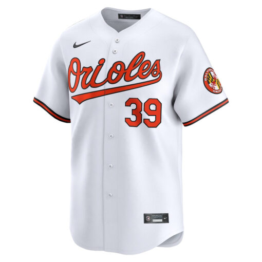 Kyle Bradish 39 Baltimore Orioles Home Limited Men Jersey - White - Image 2
