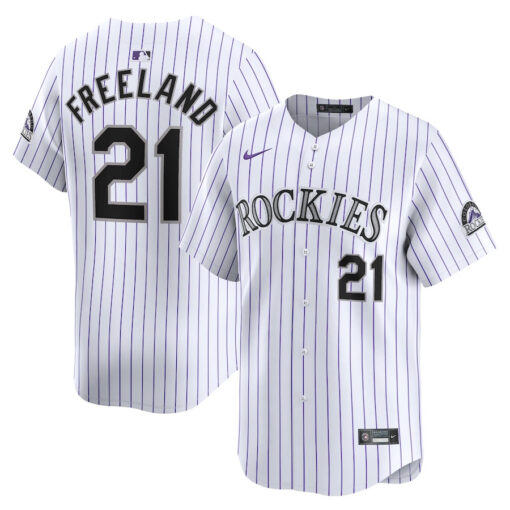 Kyle Freeland 21 Colorado Rockies Home Limited Player Men Jersey - White