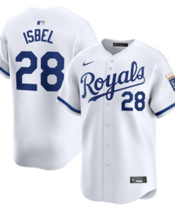 Kyle Isbel 28 Kansas City Royals Home Limited Player Men Jersey - White