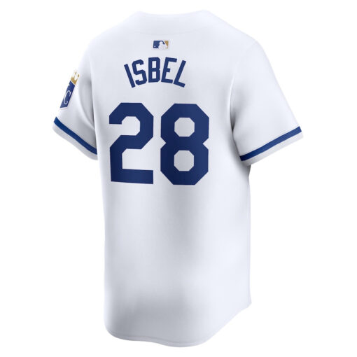 Kyle Isbel 28 Kansas City Royals Home Limited Player Men Jersey - White - Image 3