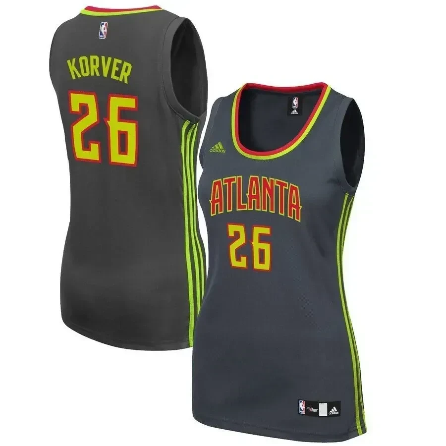 Kyle Korver Atlanta Hawks Women's Road Jersey - Charcoal - JS903