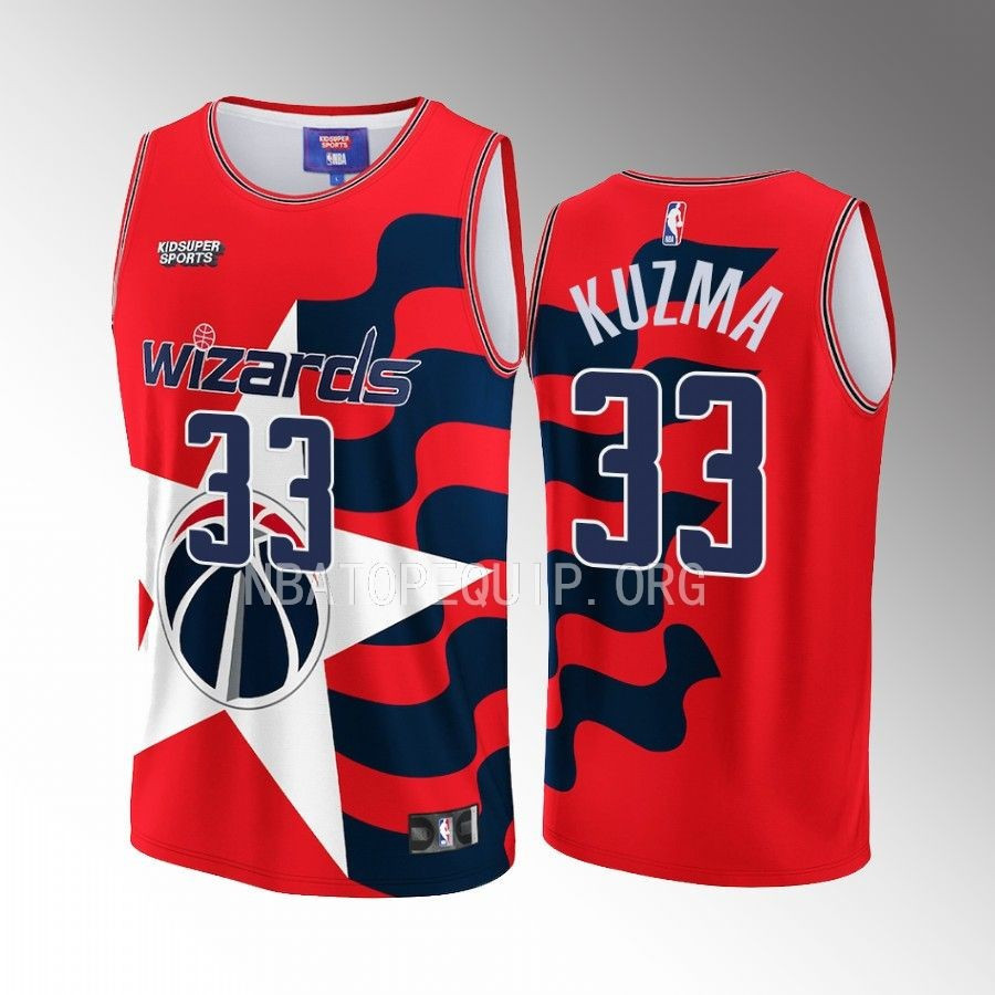 Kyle Kuzma 33 Washington Wizards NBA & KidSuper Studios Unisex Hometown Jersey - JS252