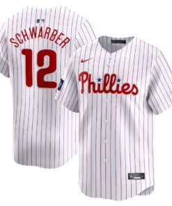 Kyle Schwarber 12 Philadelphia Phillies 2024 MLB World Tour London Series Home Limited Player Men Jersey - White