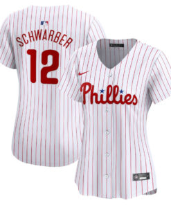 Kyle Schwarber 12 Philadelphia Phillies Women Home Limited Player Jersey - White